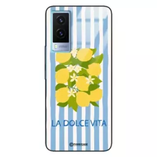 Etui Black Case Glass Dolce Vita do VIVO Y71T Cytryny Kwiaty Włochy Lato Wakacje ST_DOC128