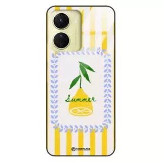 Etui Black Case Glass Dolce Vita do VIVO Y16 Cytryna Lato Wakacje Summer Słońce ST_DOC139