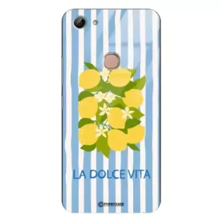 Etui Black Case Glass Dolce Vita do VIVO Y83 Cytryny Kwiaty Włochy Lato Wakacje ST_DOC128