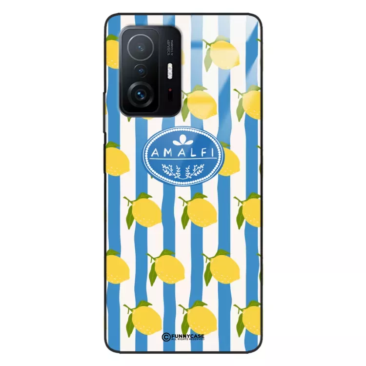 Etui Black Case Glass Dolce Vita do XIAOMI 11T Amalfi Cytryny Włochy Lato Wakacje ST_DOC131