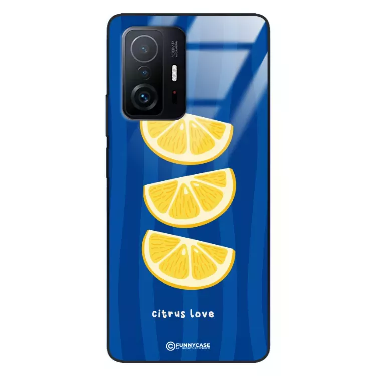 Etui Black Case Glass Dolce Vita do XIAOMI 11T 5G Cytryny Owoce Lato Wakacje Cytrusy ST_DOC104