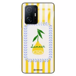 Etui Black Case Glass Dolce Vita do XIAOMI 11T PRO 5G Cytryna Lato Wakacje Summer Słońce ST_DOC139