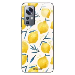 Etui Black Case Glass Dolce Vita do XIAOMI 12 Cytryny Lato Owoce Wakacje Słońce ST_DOC145