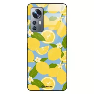 Etui Black Case Glass Dolce Vita do XIAOMI 12x Cytryny Kwiaty Owoce Lato Natura ST_DOC125