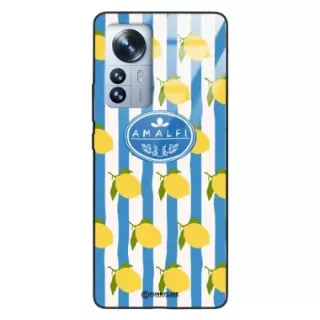 Etui Black Case Glass Dolce Vita do XIAOMI 12 PRO Amalfi Cytryny Włochy Lato Wakacje ST_DOC131