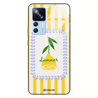 Etui Black Case Glass Dolce Vita do XIAOMI 12T PRO Cytryna Lato Wakacje Summer Słońce ST_DOC139