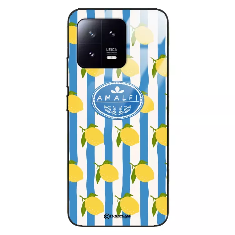 Etui Black Case Glass Dolce Vita do XIAOMI 13 PRO Amalfi Cytryny Włochy Lato Wakacje ST_DOC131
