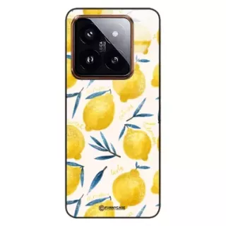 Etui Black Case Glass Dolce Vita do XIAOMI 14 PRO Cytryny Lato Owoce Wakacje Słońce ST_DOC145