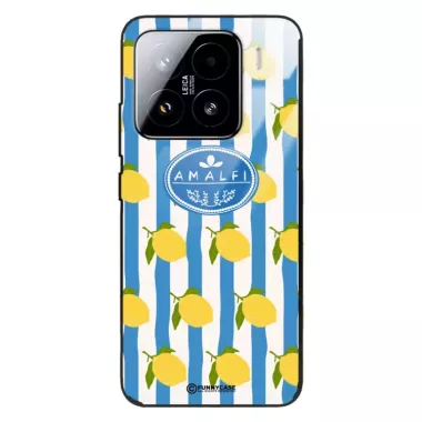 Etui Black Case Glass Dolce Vita do XIAOMI 15 5G Amalfi Cytryny Włochy Lato Wakacje ST_DOC131