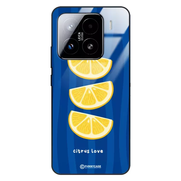 Etui Black Case Glass Dolce Vita do XIAOMI 15 PRO 5G Cytryny Owoce Lato Wakacje Cytrusy ST_DOC104