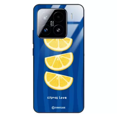 Etui Black Case Glass Dolce Vita do XIAOMI 15 PRO 5G Cytryny Owoce Lato Wakacje Cytrusy ST_DOC104