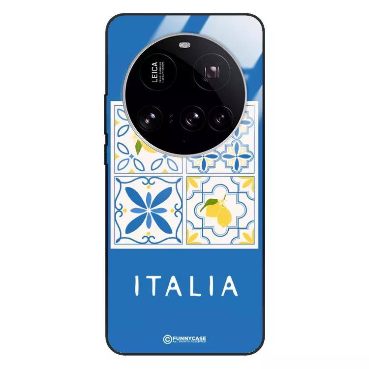 Etui Black Case Glass Dolce Vita do XIAOMI 15 ULTRA Włochy Italia Cytryny Kafelki Wakacje ST_DOC132