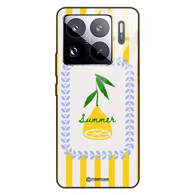 Etui Black Case Glass Dolce Vita do XIAOMI 15S PRO 5G Cytryna Lato Wakacje Summer Słońce ST_DOC139