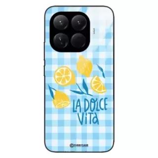 Etui Black Case Glass Dolce Vita do XIAOMI 15T PRO Cytryny Lato Włochy Wakacje Kratka ST_DOC101