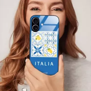 Etui Black Case Glass Dolce Vita do XIAOMI REDMI NOTE 9 PRO 5G Włochy Italia Cytryny Kafelki Wakacje ST_DOC132