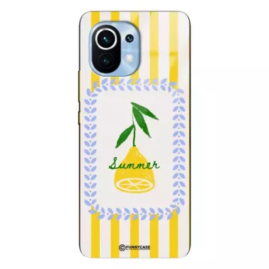 Etui Black Case Glass Dolce Vita do XIAOMI Mi 11 Cytryna Lato Wakacje Summer Słońce ST_DOC139