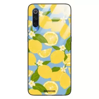 Etui Black Case Glass Dolce Vita do XIAOMI Mi 9 Cytryny Kwiaty Owoce Lato Natura ST_DOC125