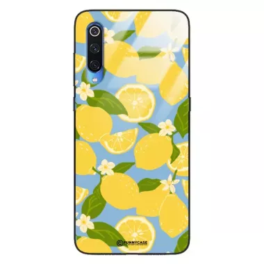 Etui Black Case Glass Dolce Vita do XIAOMI Mi 9 Cytryny Kwiaty Owoce Lato Natura ST_DOC125