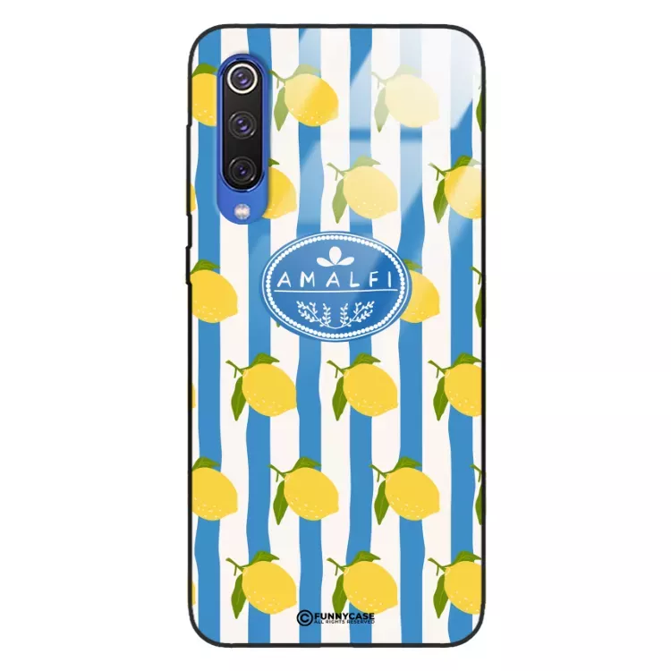 Etui Black Case Glass Dolce Vita do XIAOMI Mi 9SE Amalfi Cytryny Włochy Lato Wakacje ST_DOC131