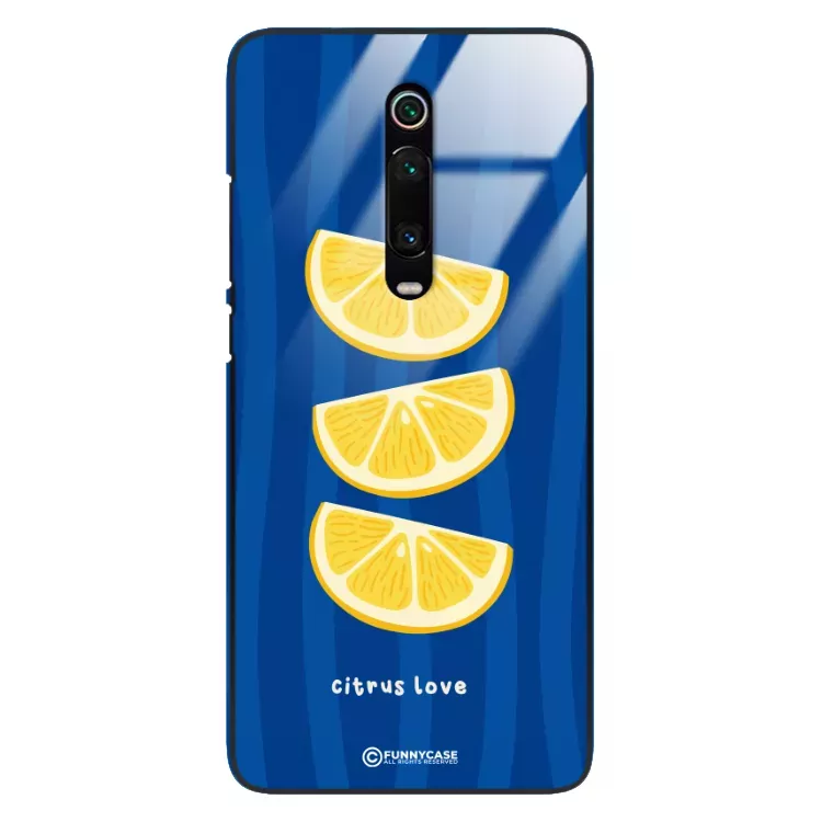 Etui Black Case Glass Dolce Vita do XIAOMI Mi 9T Cytryny Owoce Lato Wakacje Cytrusy ST_DOC104