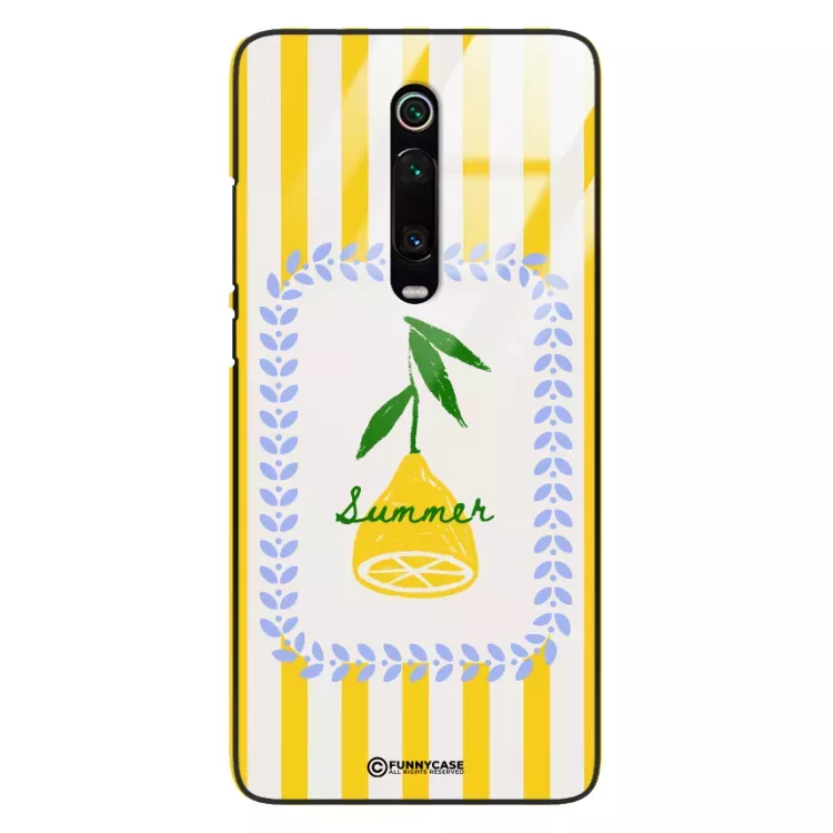 Etui Black Case Glass Dolce Vita do XIAOMI REDMI K20 PRO Cytryna Lato Wakacje Summer Słońce ST_DOC139