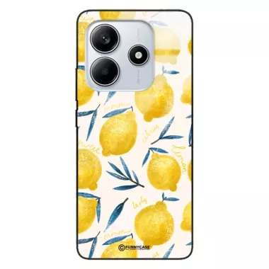 Etui Black Case Glass Dolce Vita do XIAOMI NOTE 14 5G Cytryny Lato Owoce Wakacje Słońce ST_DOC145