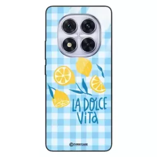 Etui Black Case Glass Dolce Vita do XIAOMI NOTE 14 PRO 5G Cytryny Lato Włochy Wakacje Kratka ST_DOC101