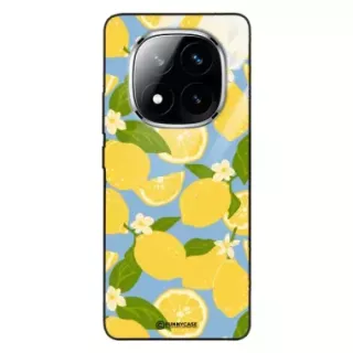 Etui Black Case Glass Dolce Vita do XIAOMI NOTE 14 PRO PLUS Cytryny Kwiaty Owoce Lato Natura ST_DOC125