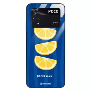 Etui Black Case Glass Dolce Vita do XIAOMI POCO M4 PRO 4G Cytryny Owoce Lato Wakacje Cytrusy ST_DOC104