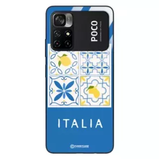 Etui Black Case Glass Dolce Vita do XIAOMI POCO M4 PRO 5G Włochy Italia Cytryny Kafelki Wakacje ST_DOC132