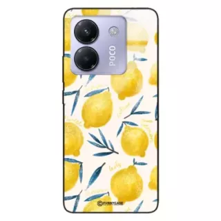 Etui Black Case Glass Dolce Vita do XIAOMI POCO M7 PRO 5G Cytryny Lato Owoce Wakacje Słońce ST_DOC145