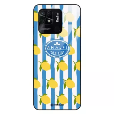 Etui Black Case Glass Dolce Vita do XIAOMI REDMI 10C 4G Amalfi Cytryny Włochy Lato Wakacje ST_DOC131