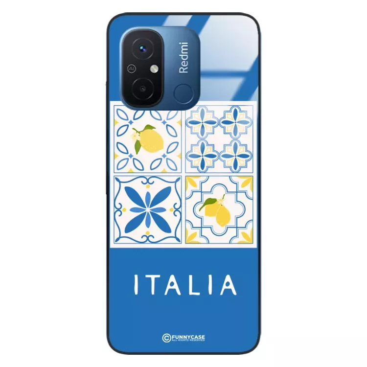 Etui Black Case Glass Dolce Vita do XIAOMI REDMI 11A Włochy Italia Cytryny Kafelki Wakacje ST_DOC132