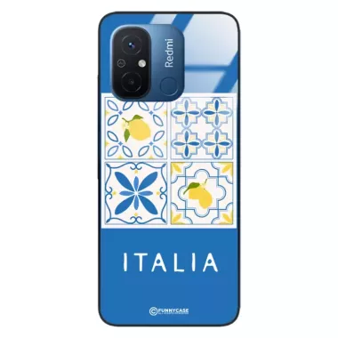 Etui Black Case Glass Dolce Vita do XIAOMI REDMI 11A Włochy Italia Cytryny Kafelki Wakacje ST_DOC132