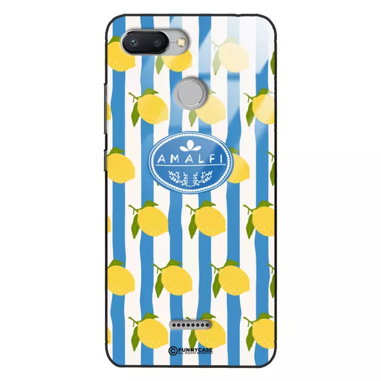 Etui Black Case Glass Dolce Vita do XIAOMI REDMI 6 Amalfi Cytryny Włochy Lato Wakacje ST_DOC131