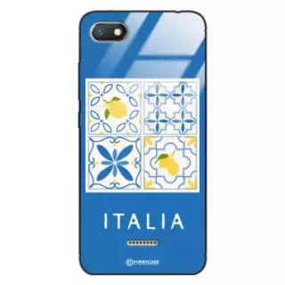 Etui Black Case Glass Dolce Vita do XIAOMI REDMI 6A Włochy Italia Cytryny Kafelki Wakacje ST_DOC132