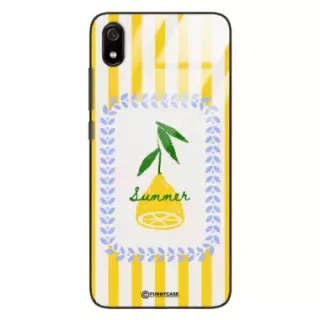 Etui Black Case Glass Dolce Vita do XIAOMI REDMI 7A Cytryna Lato Wakacje Summer Słońce ST_DOC139