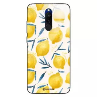 Etui Black Case Glass Dolce Vita do XIAOMI REDMI 8 Cytryny Lato Owoce Wakacje Słońce ST_DOC145