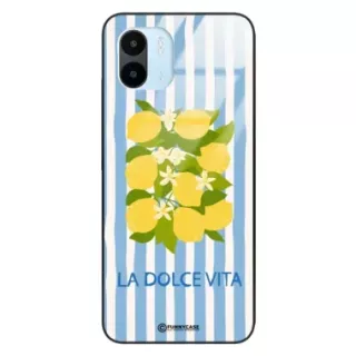 Etui Black Case Glass Dolce Vita do XIAOMI REDMI A1 Cytryny Kwiaty Włochy Lato Wakacje ST_DOC128