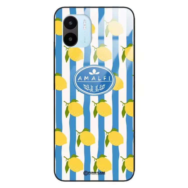 Etui Black Case Glass Dolce Vita do XIAOMI REDMI A2 Amalfi Cytryny Włochy Lato Wakacje ST_DOC131
