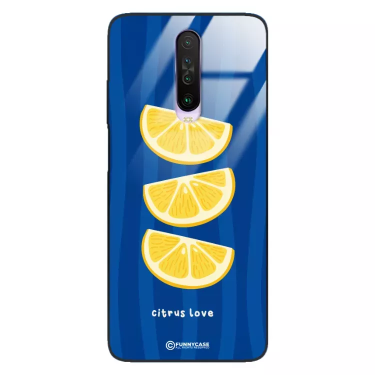 Etui Black Case Glass Dolce Vita do XIAOMI REDMI K30 Cytryny Owoce Lato Wakacje Cytrusy ST_DOC104