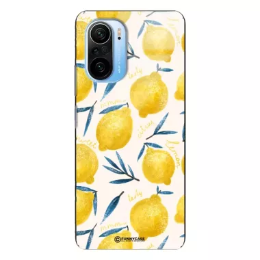 Etui Black Case Glass Dolce Vita do XIAOMI POCO F3 Cytryny Lato Owoce Wakacje Słońce ST_DOC145