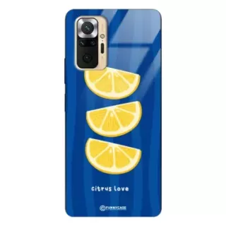 Etui Black Case Glass Dolce Vita do XIAOMI REDMI NOTE 10 PRO MAX Cytryny Owoce Lato Wakacje Cytrusy ST_DOC104