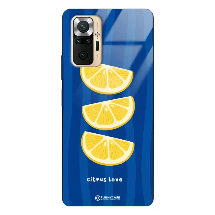 Etui Black Case Glass Dolce Vita do XIAOMI REDMI NOTE 10 PRO MAX Cytryny Owoce Lato Wakacje Cytrusy ST_DOC104