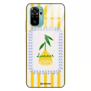 Etui Black Case Glass Dolce Vita do XIAOMI REDMI NOTE 10s Cytryna Lato Wakacje Summer Słońce ST_DOC139