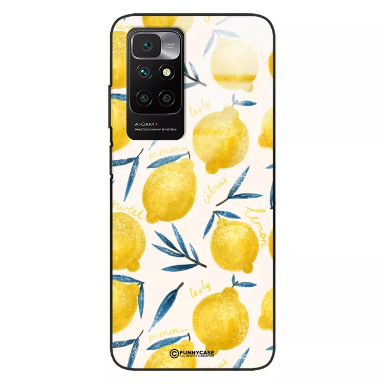 Etui Black Case Glass Dolce Vita do XIAOMI REDMI NOTE 11 Cytryny Lato Owoce Wakacje Słońce ST_DOC145