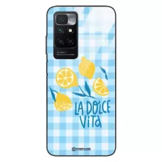 Etui Black Case Glass Dolce Vita do XIAOMI REDMI NOTE 11s Cytryny Lato Włochy Wakacje Kratka ST_DOC101