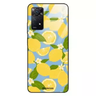 Etui Black Case Glass Dolce Vita do XIAOMI REDMI NOTE 11 PRO 4G Cytryny Kwiaty Owoce Lato Natura ST_DOC125