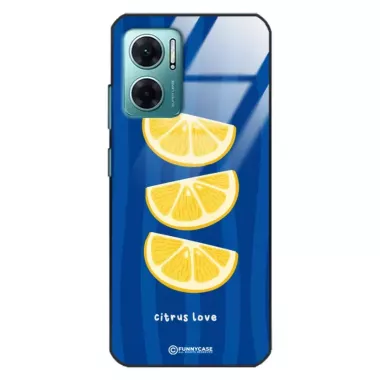 Etui Black Case Glass Dolce Vita do XIAOMI REDMI NOTE 11E  Cytryny Owoce Lato Wakacje Cytrusy ST_DOC104