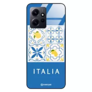 Etui Black Case Glass Dolce Vita do XIAOMI REDMI NOTE 12 4G Włochy Italia Cytryny Kafelki Wakacje ST_DOC132